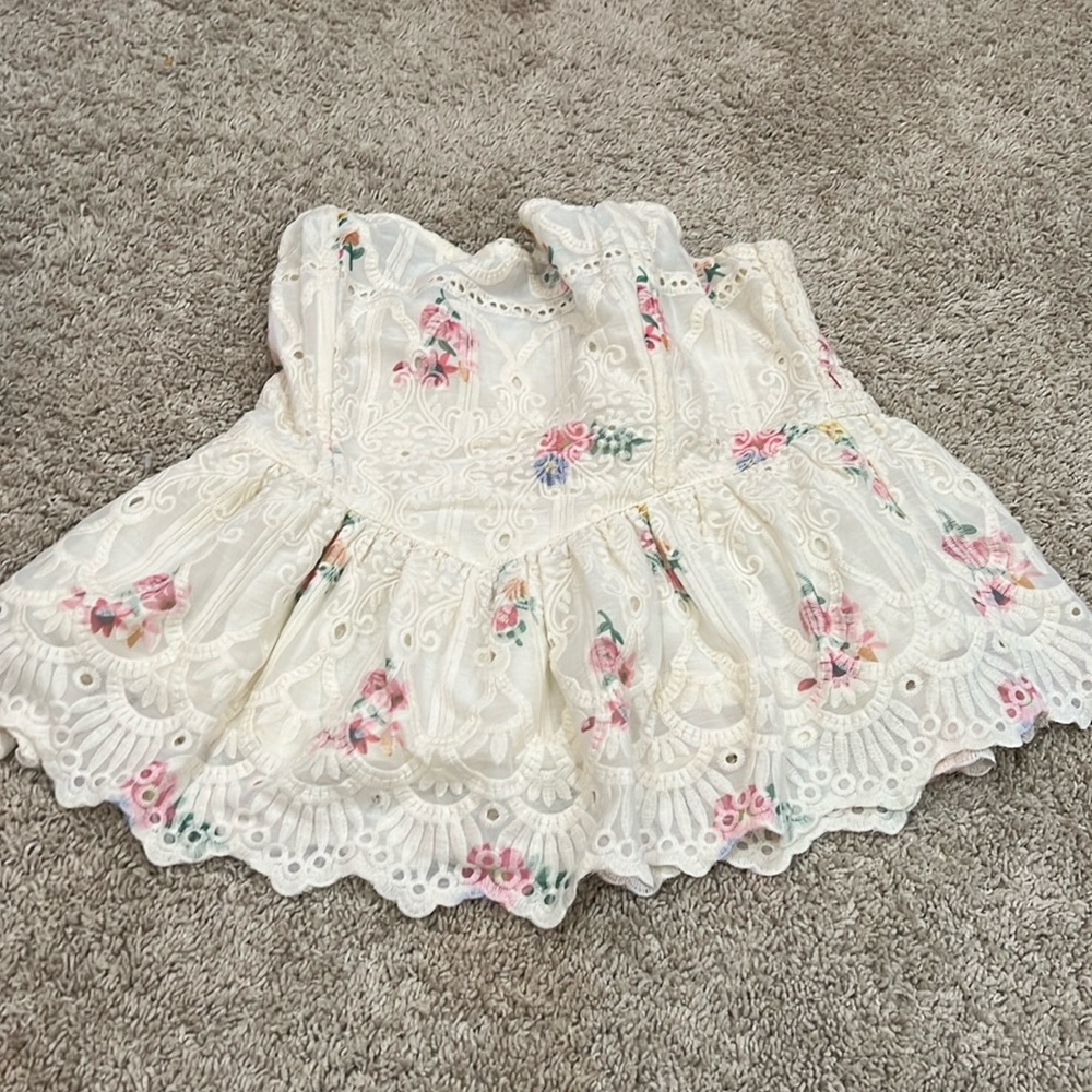 floral tube top